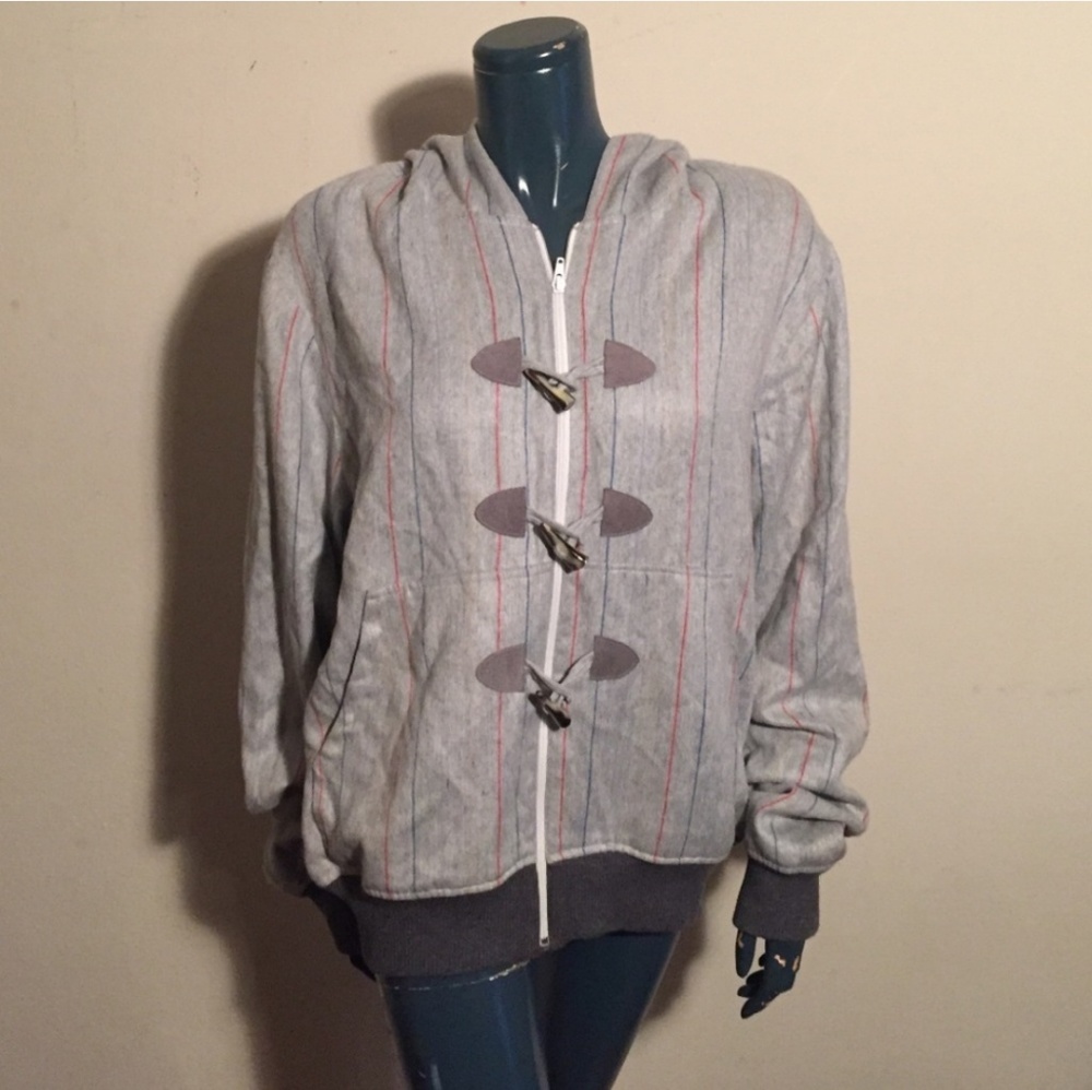 Men's Couture Style Hooded Wool Jacket Sz 44